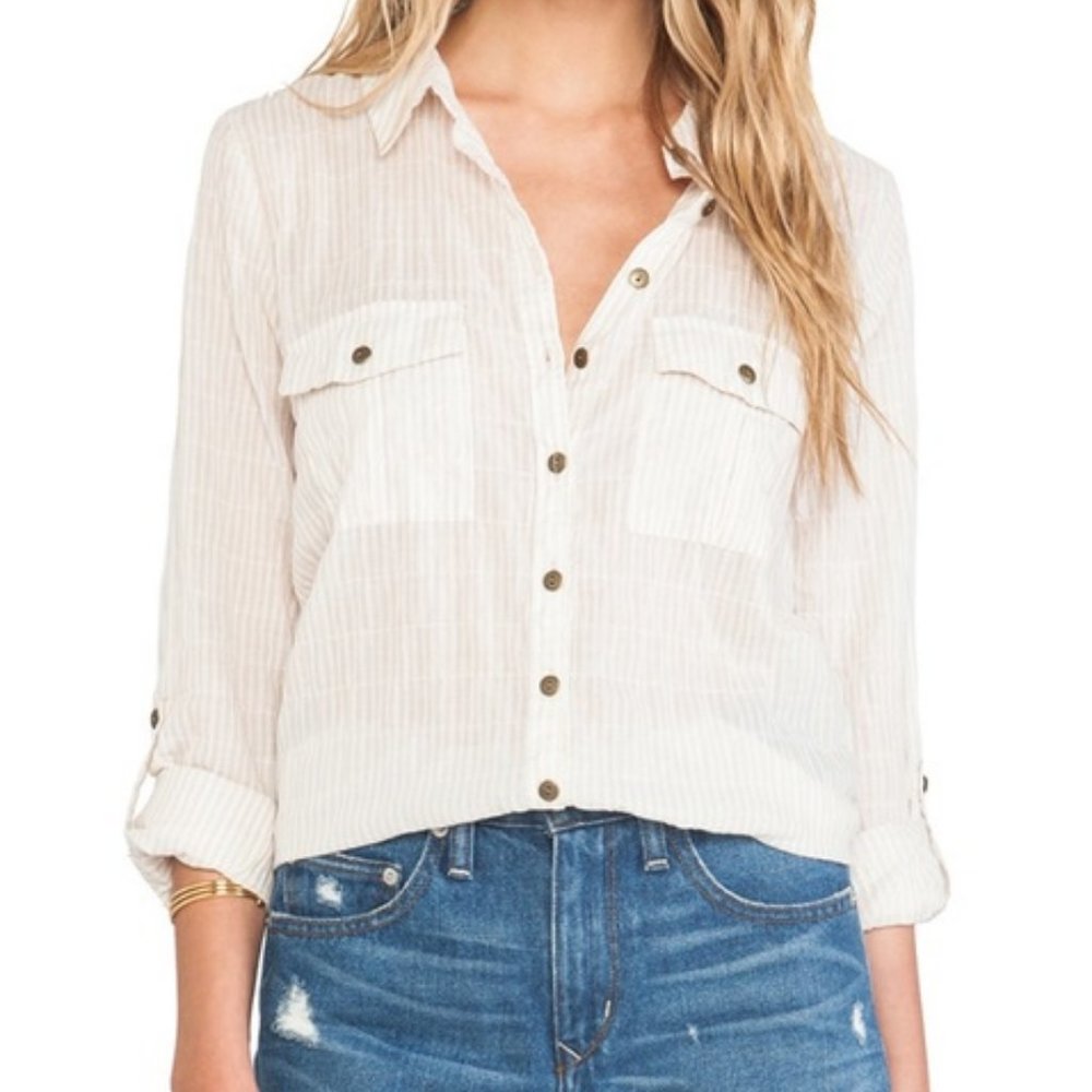 Free People Party in the Back Shirt XS